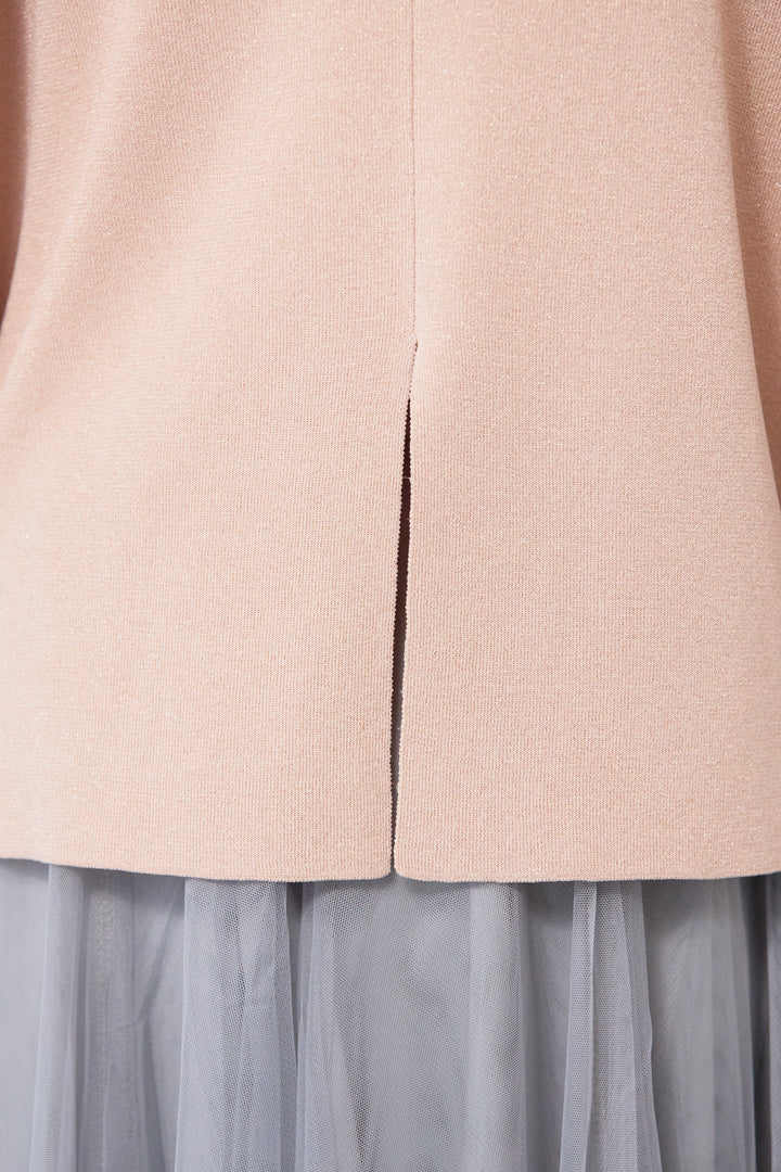 ウォッシャブルサラッとラメカーディガン