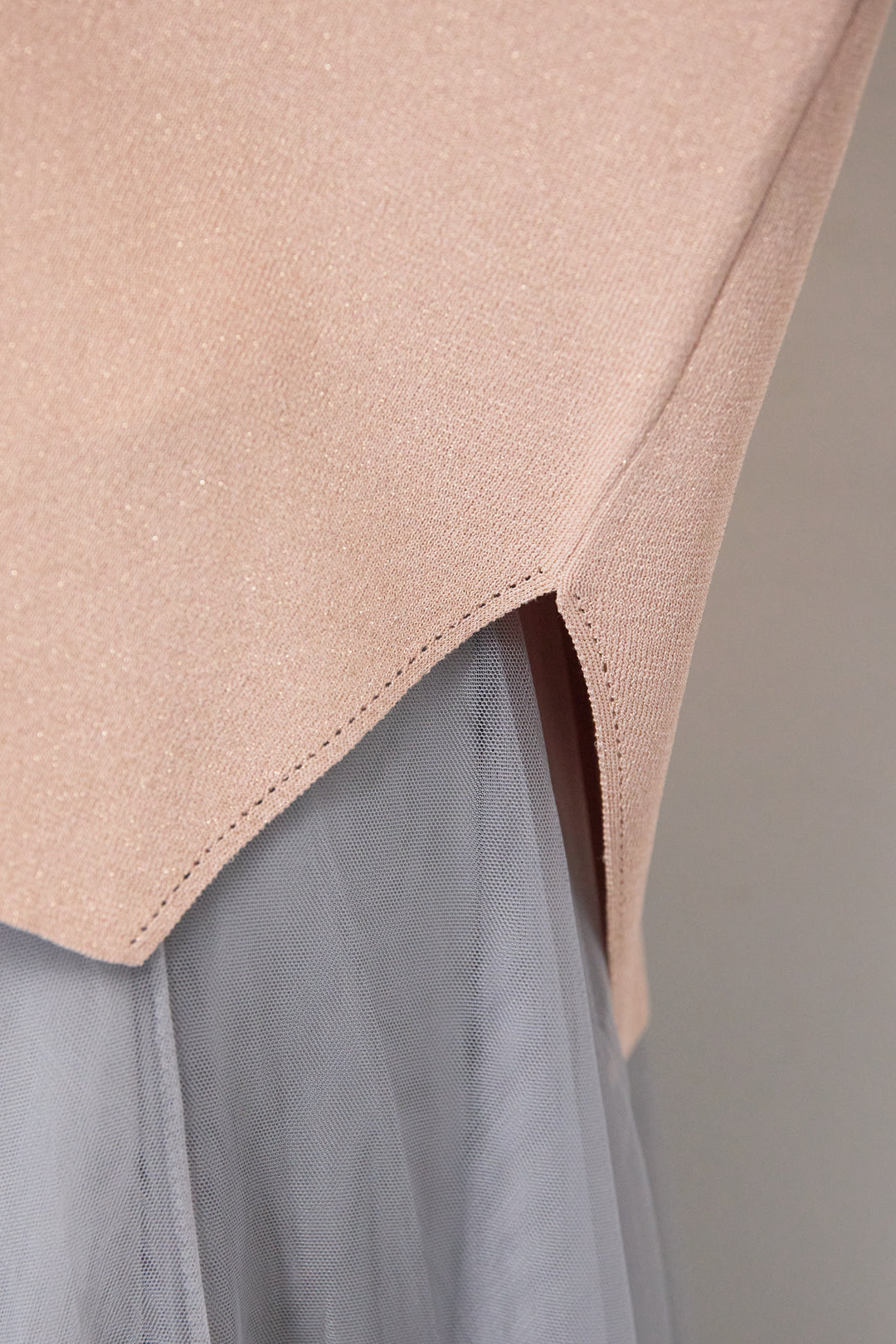 [SET]ウォッシャブルサラッとラメカーディガン+チュールスカート(2set)