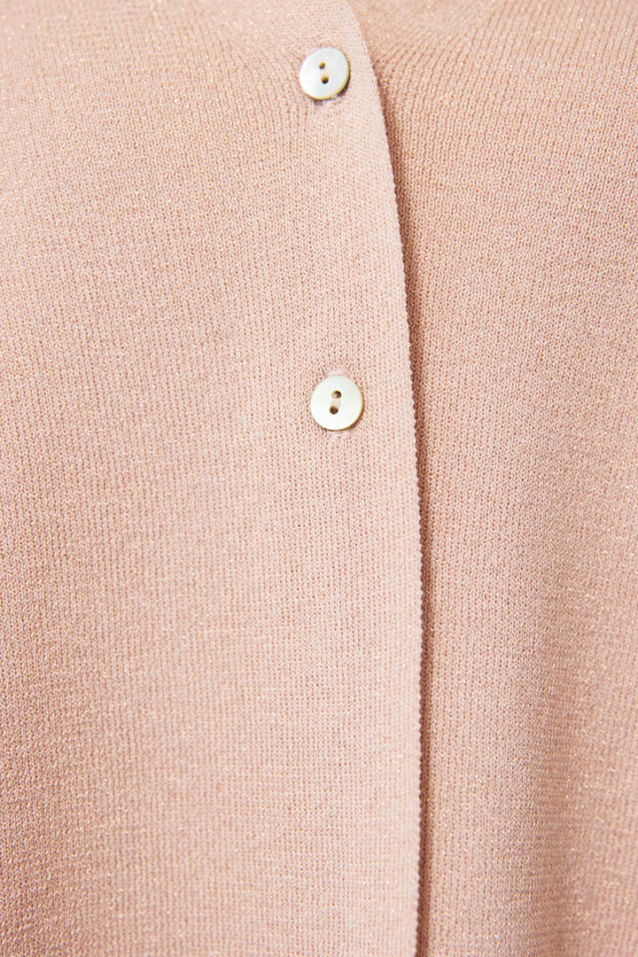 ウォッシャブルサラッとラメカーディガン