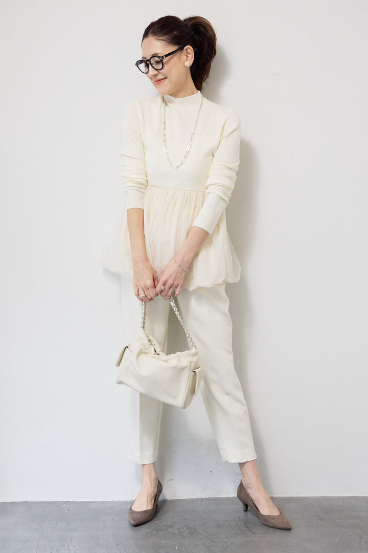 ウォッシャブルテーパードパンツ