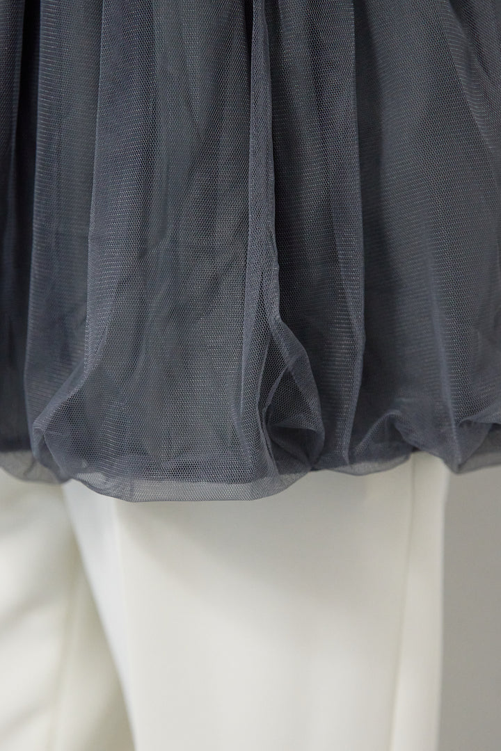 [SET]チュールドッキングニット+ウォッシャブルテーパードパンツ(2set)