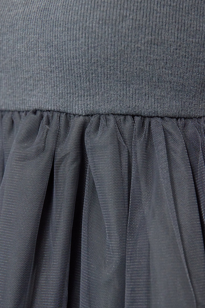 [SET]チュールドッキングニット+ウォッシャブルテーパードパンツ(2set)