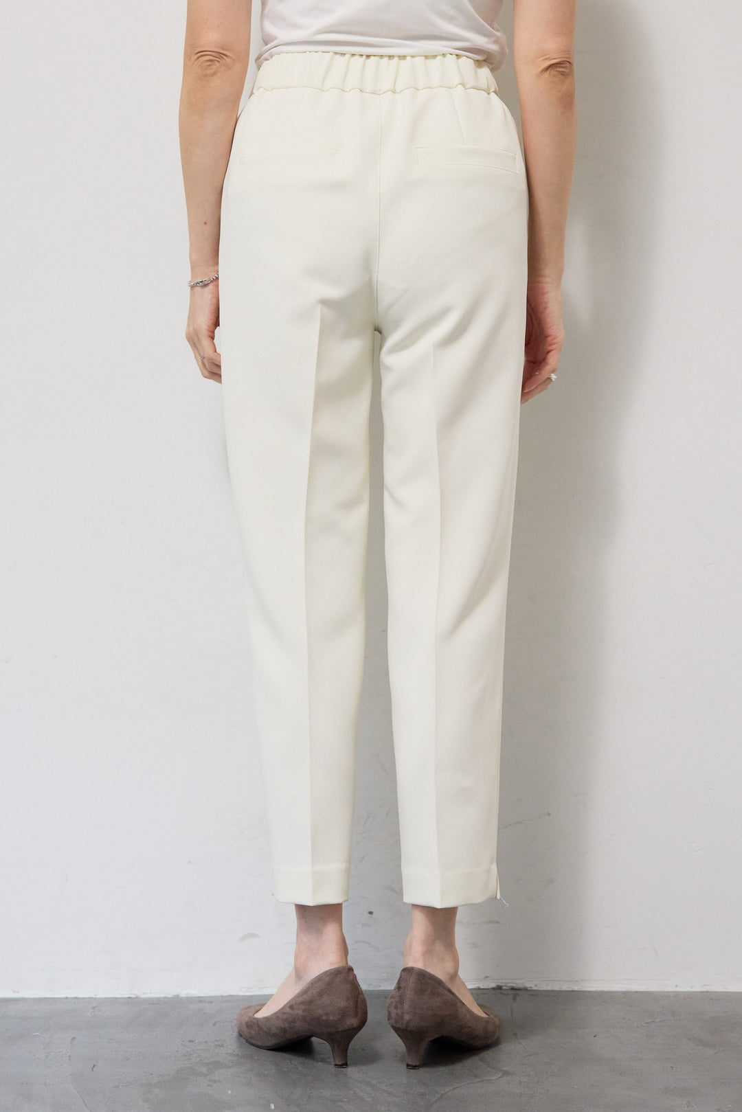 [SET]チュールドッキングニット+ウォッシャブルテーパードパンツ(2set)