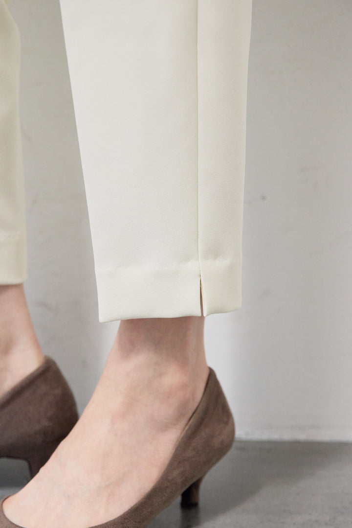 [SET]チュールドッキングニット+ウォッシャブルテーパードパンツ(2set)