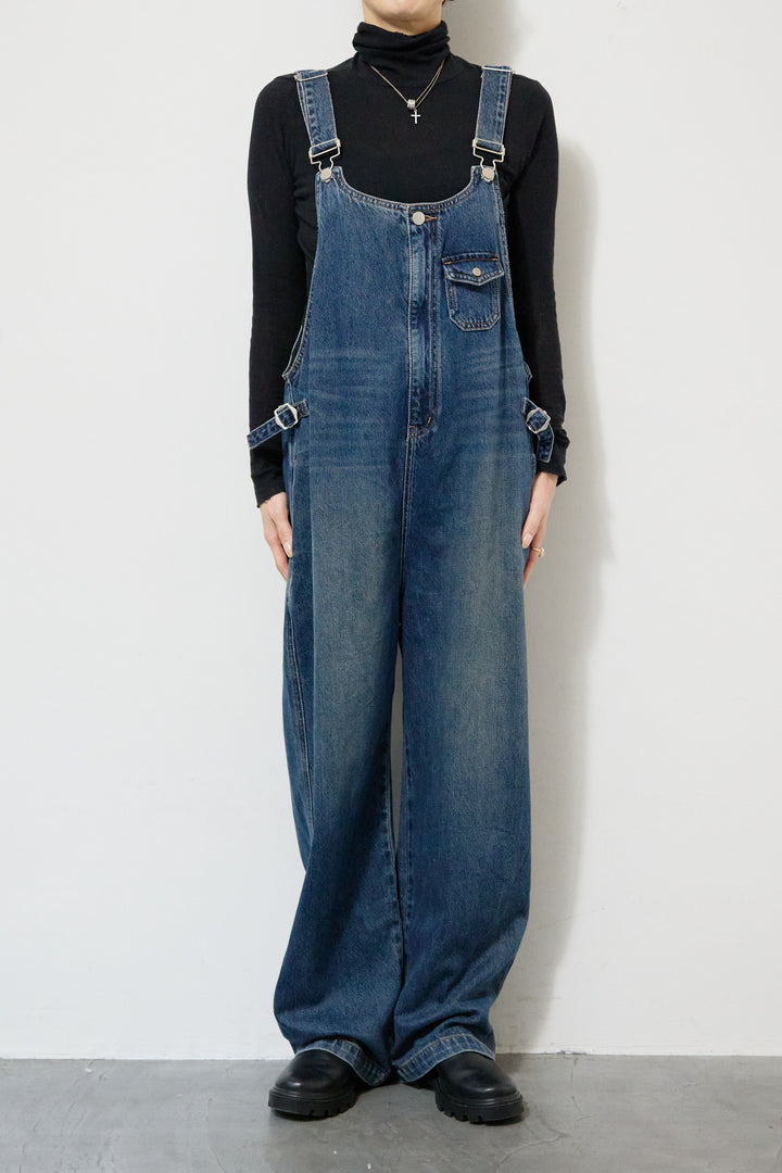 ワークテイストデニムオールインワン