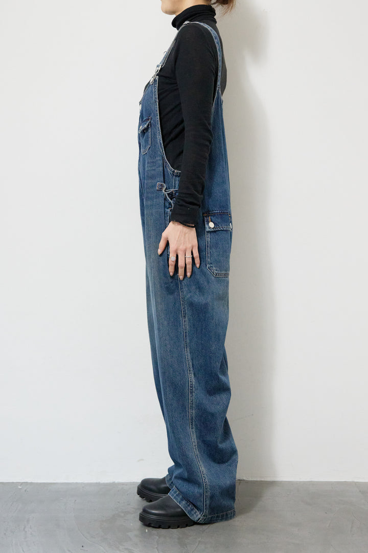 ワークテイストデニムオールインワン