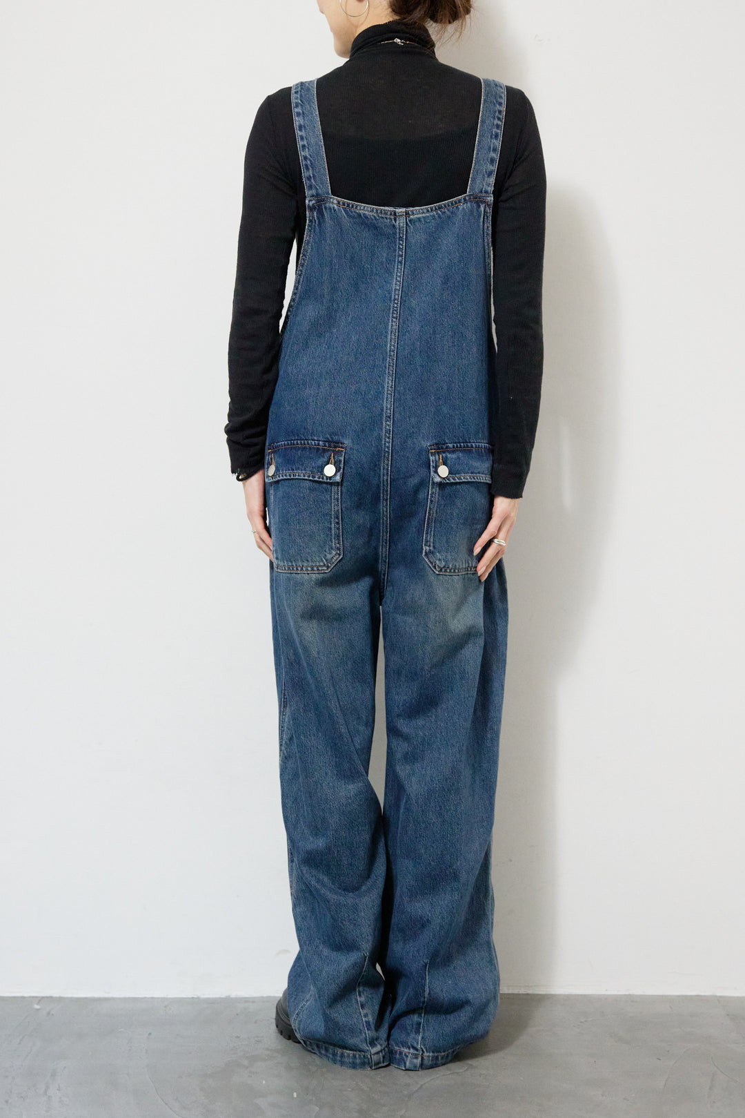 ワークテイストデニムオールインワン