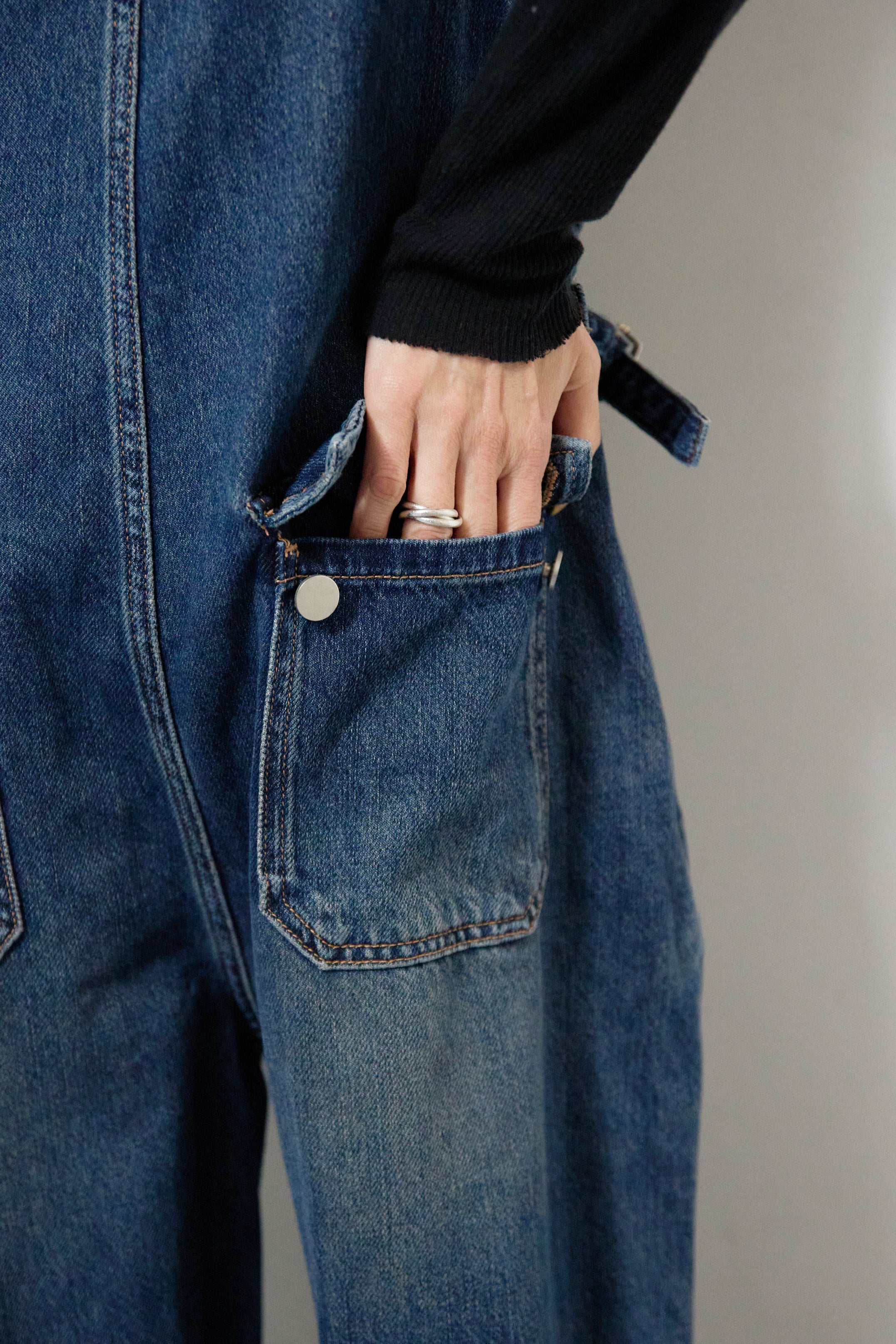 ワークテイストデニムオールインワン – plusotoha