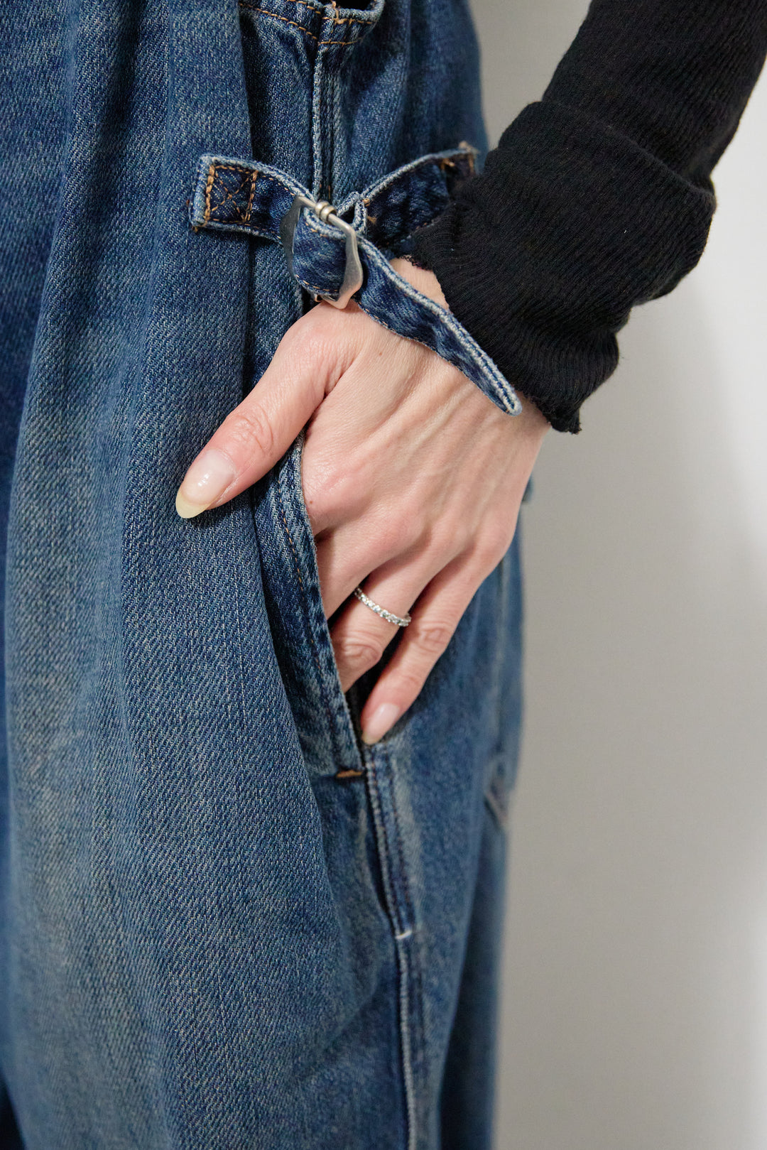 ワークテイストデニムオールインワン