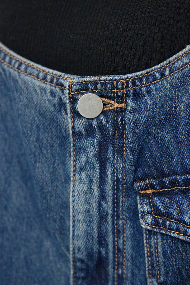 ワークテイストデニムオールインワン