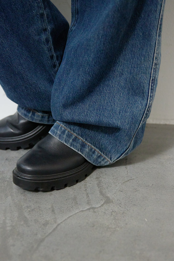 ワークテイストデニムオールインワン