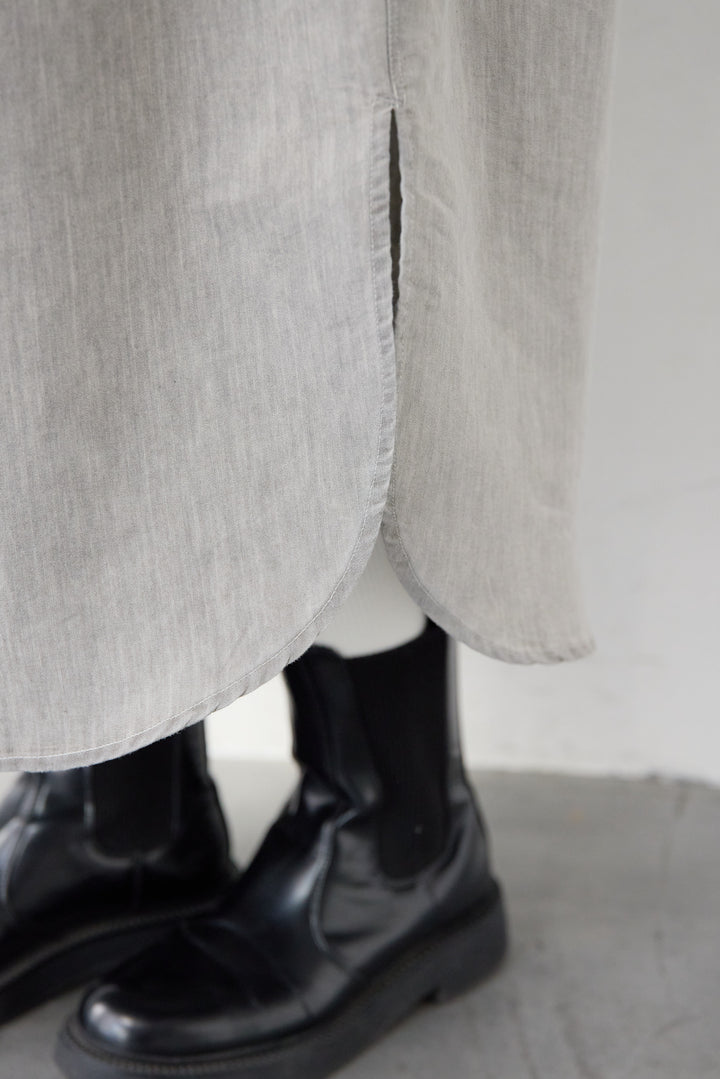 ハンドスモッキングデニムワンピース