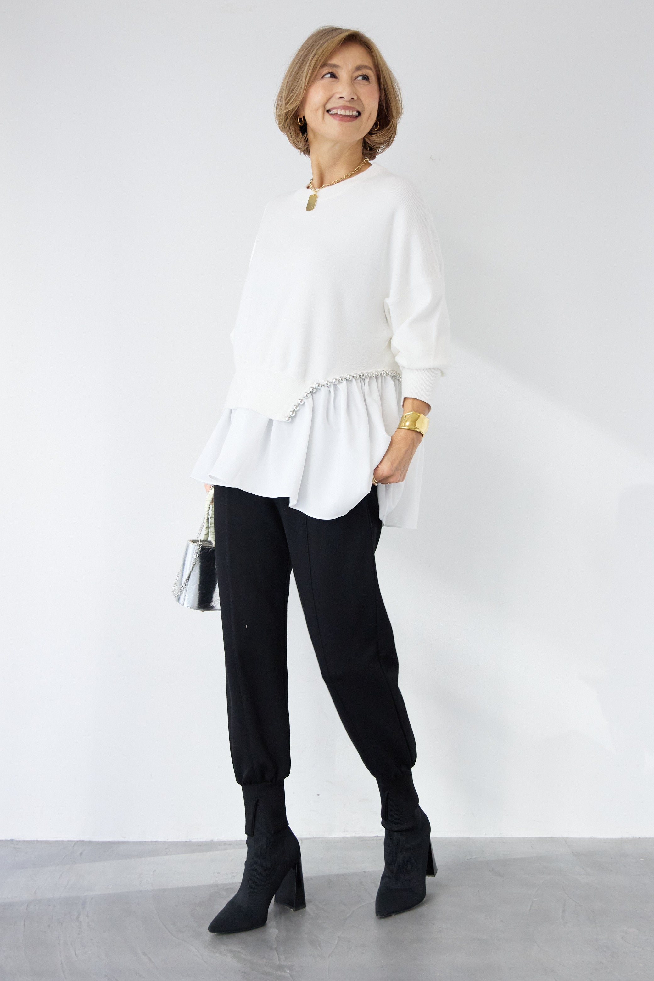 PLUS OTO.HA（REIKOコラボ）ジャガードドッキングワンピース REIKOコラボ】ジャガードドッキングワンピース – plusotoha