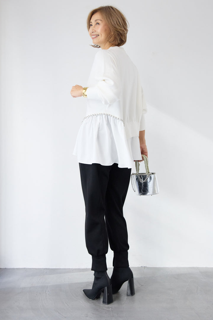 アシメデザインドッキングニット