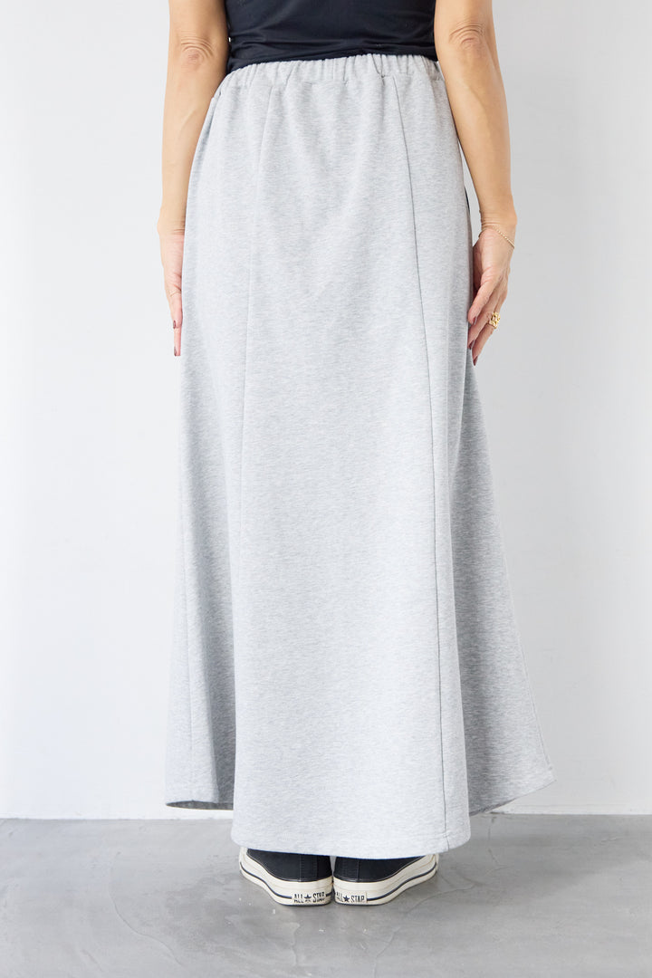 配色スウェットスカート