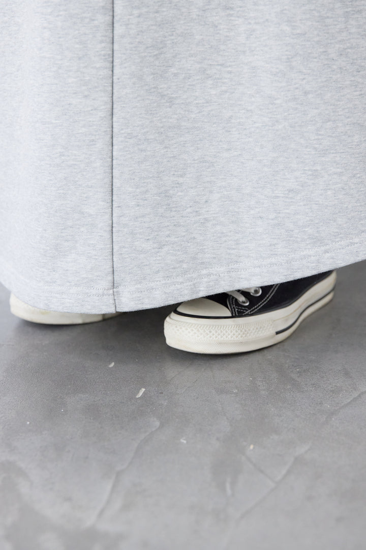 配色スウェットスカート