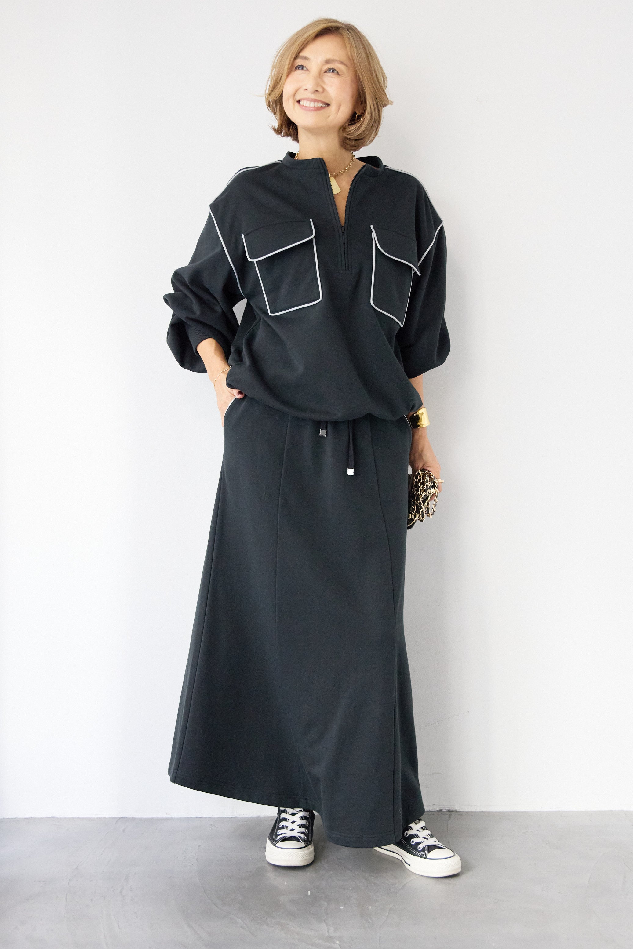 PLUS OTO.HA.×REIKO ABE カップ付きキャミソールワンピース PLUS OTO.HA.×REIKO ABE カップ付きキャミソールワンピース