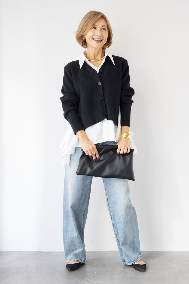 ニットドッキングシャツ