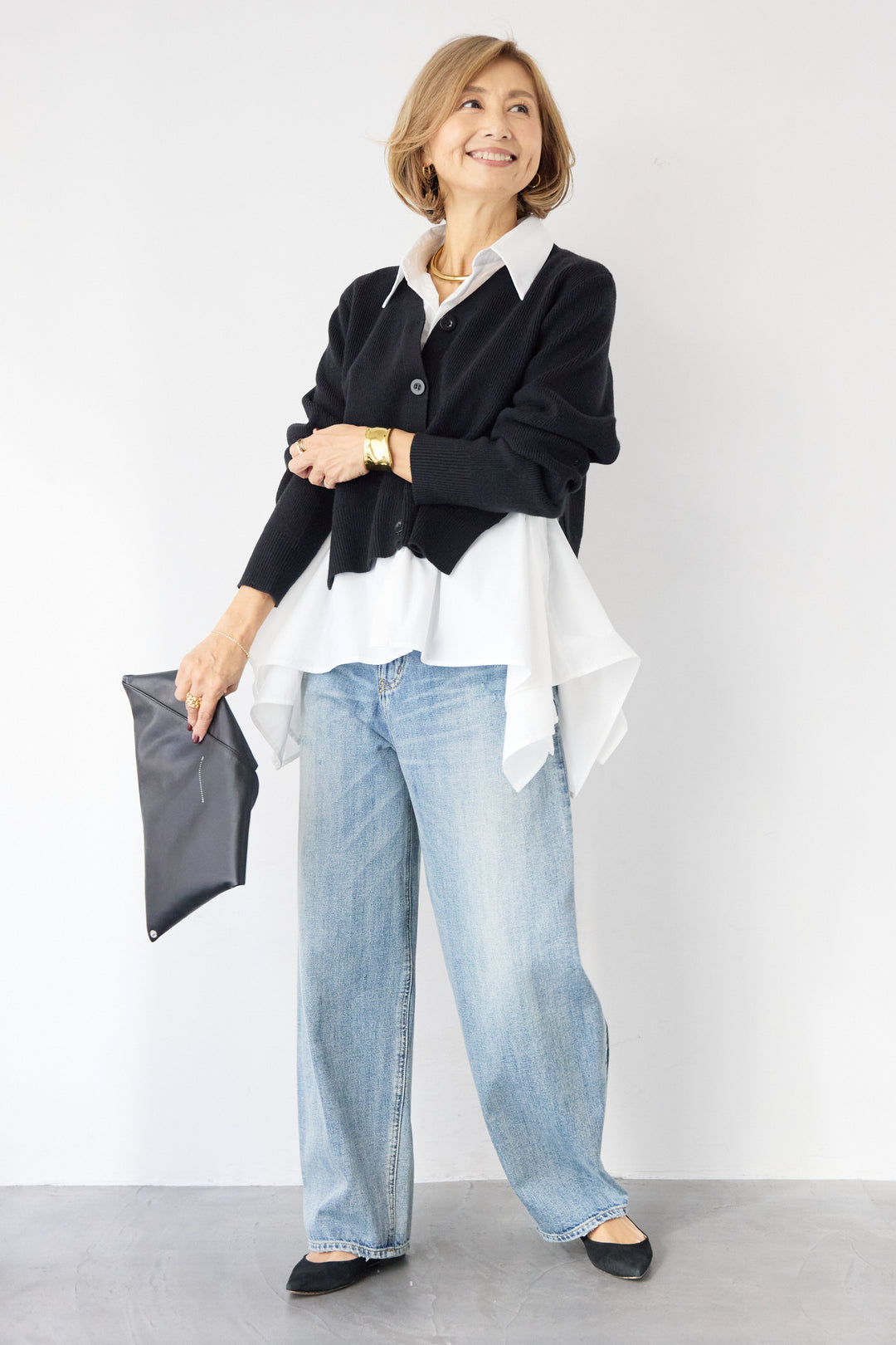 ニットドッキングシャツ