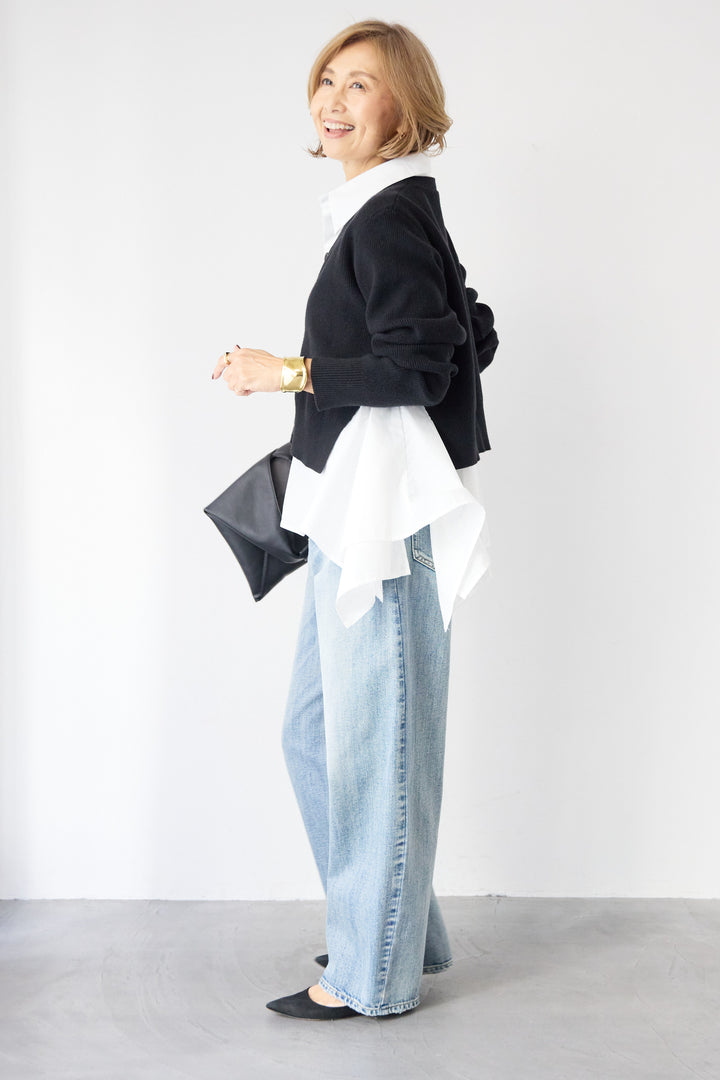 ニットドッキングシャツ