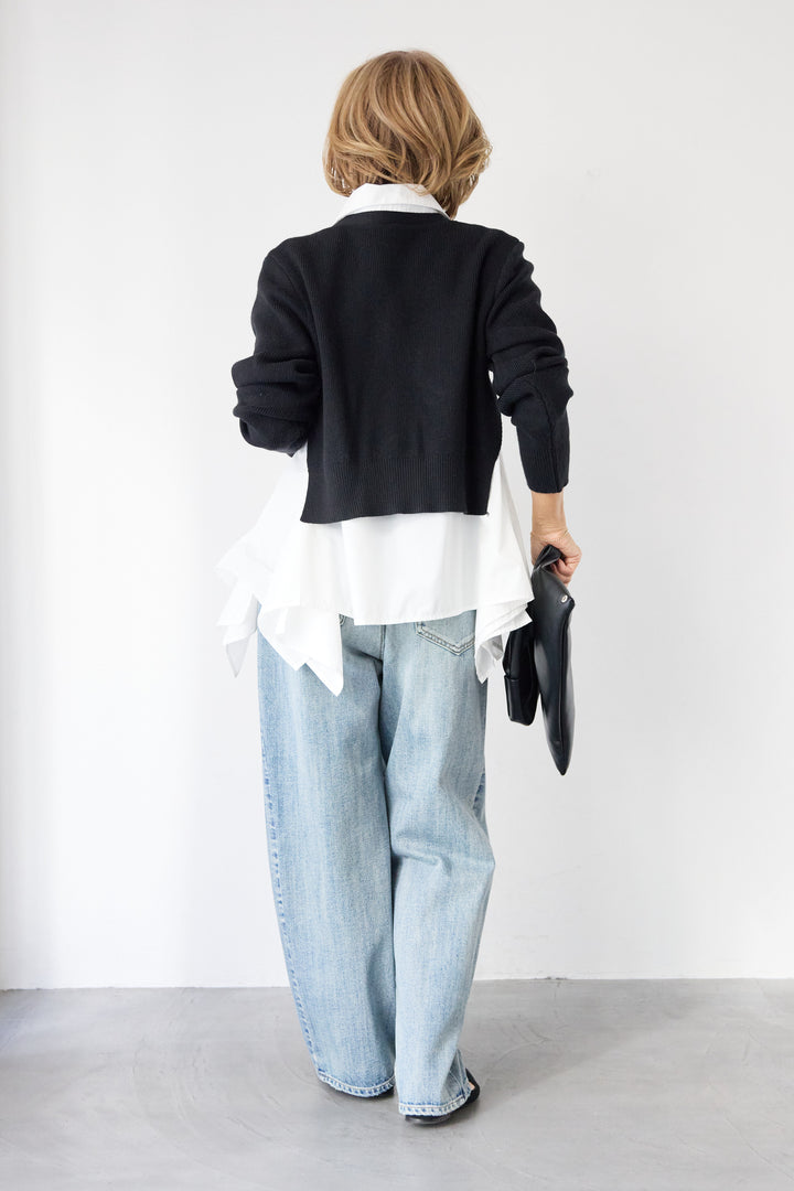 ニットドッキングシャツ