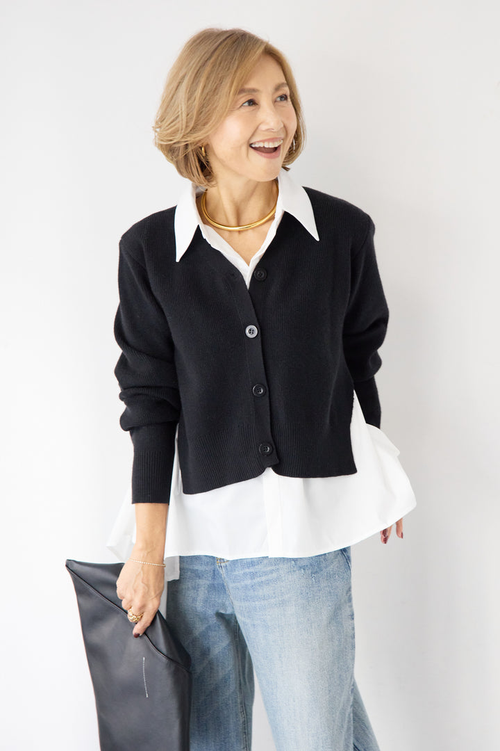 ニットドッキングシャツ