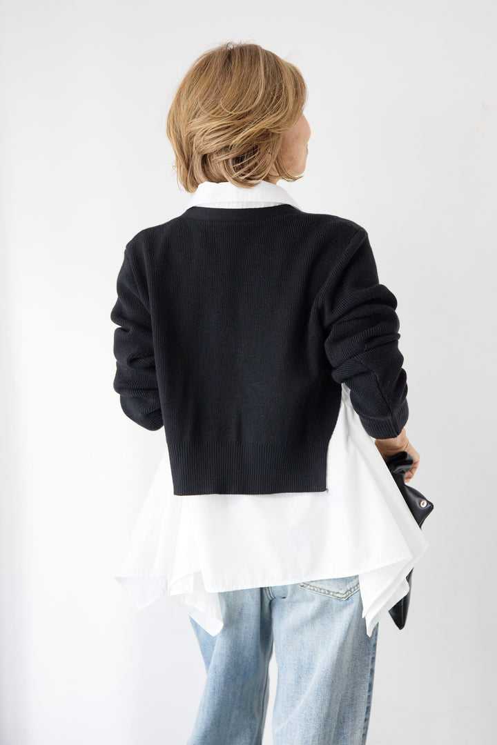 ニットドッキングシャツ