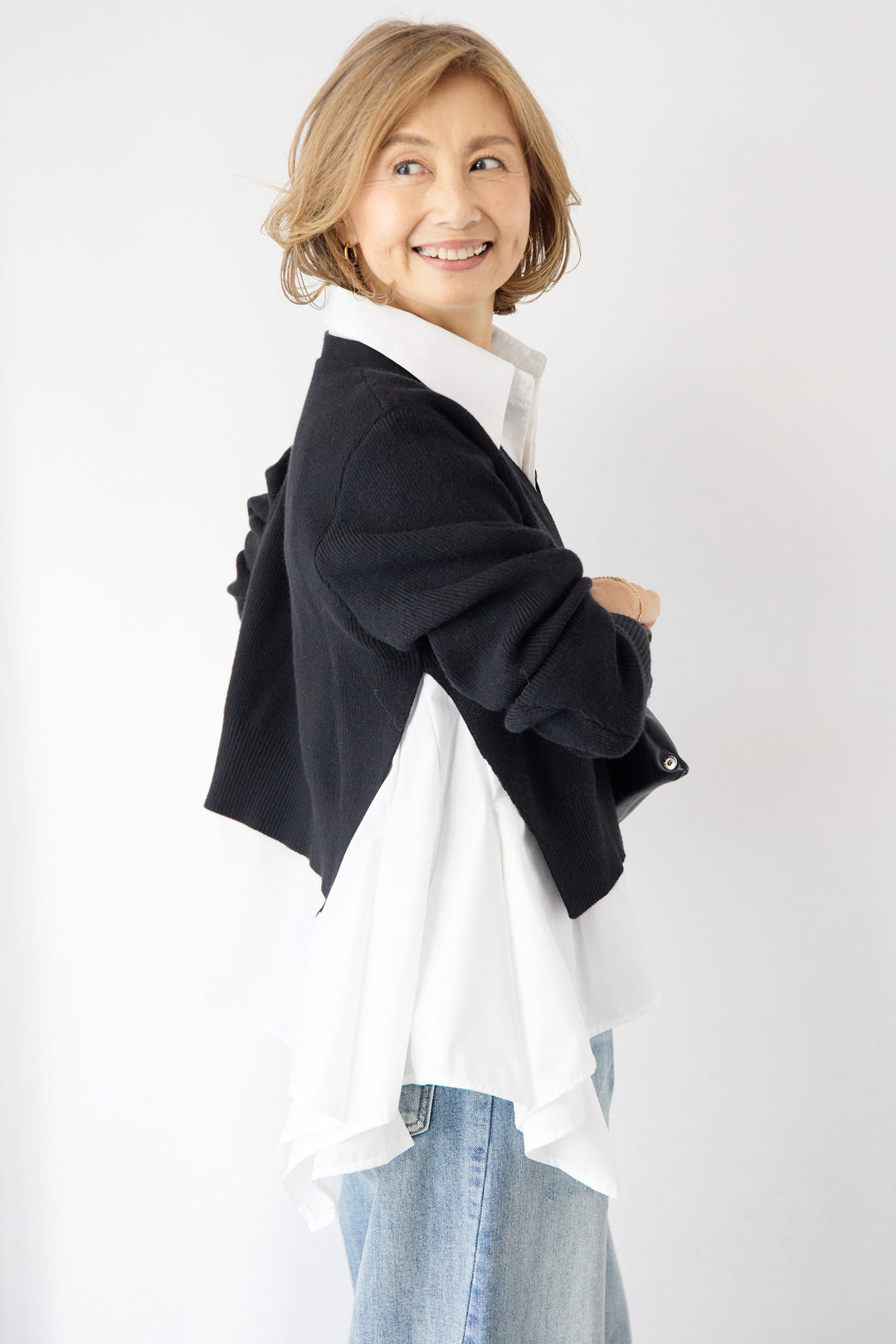 ニットドッキングシャツ