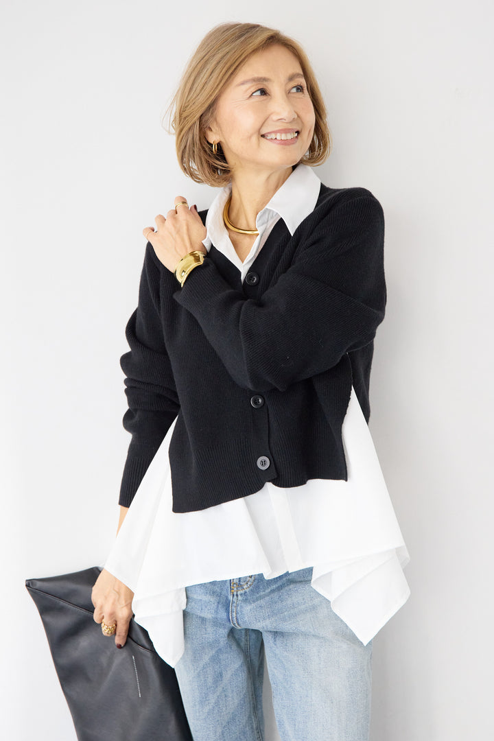 ニットドッキングシャツ