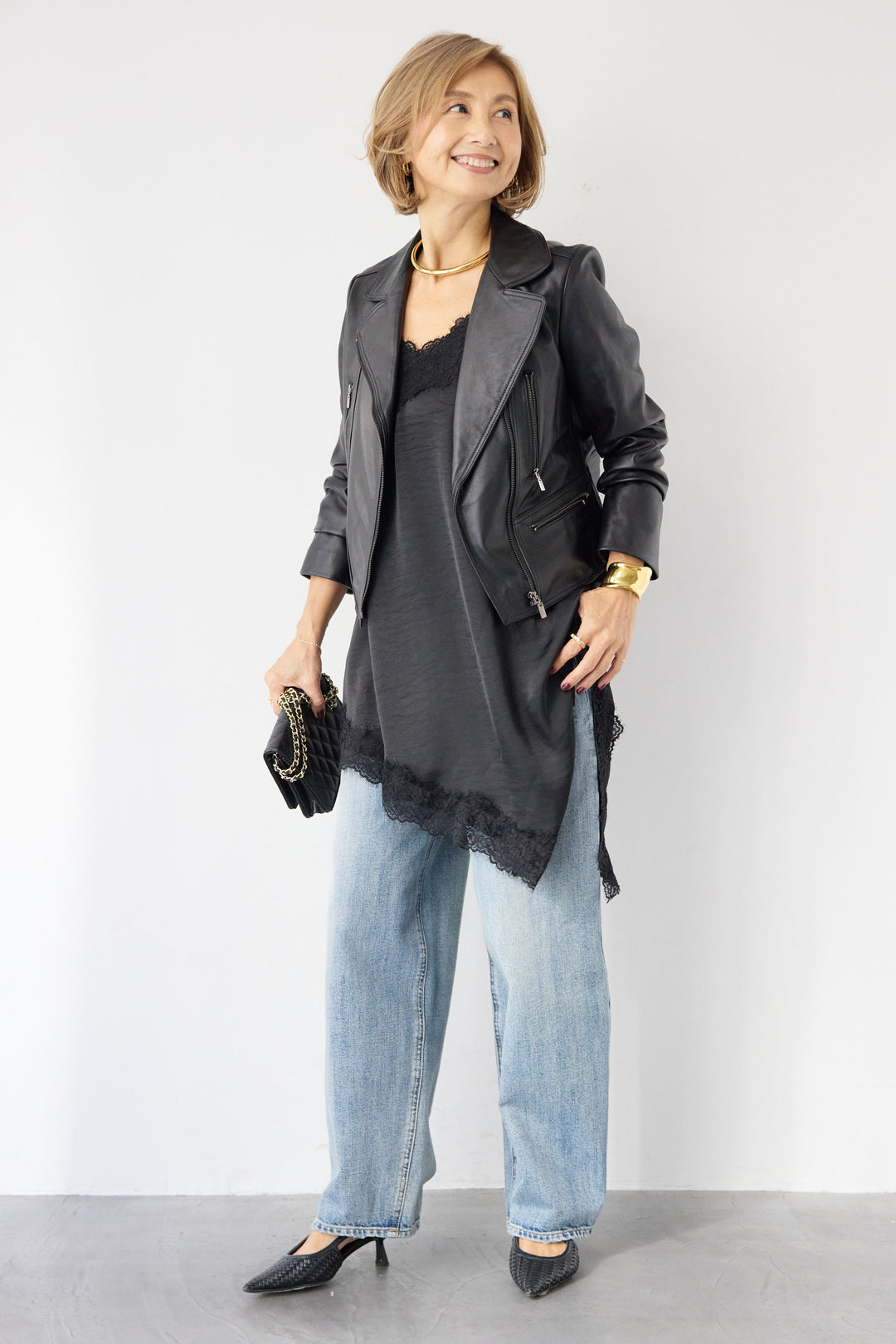 アシメレースキャミソール