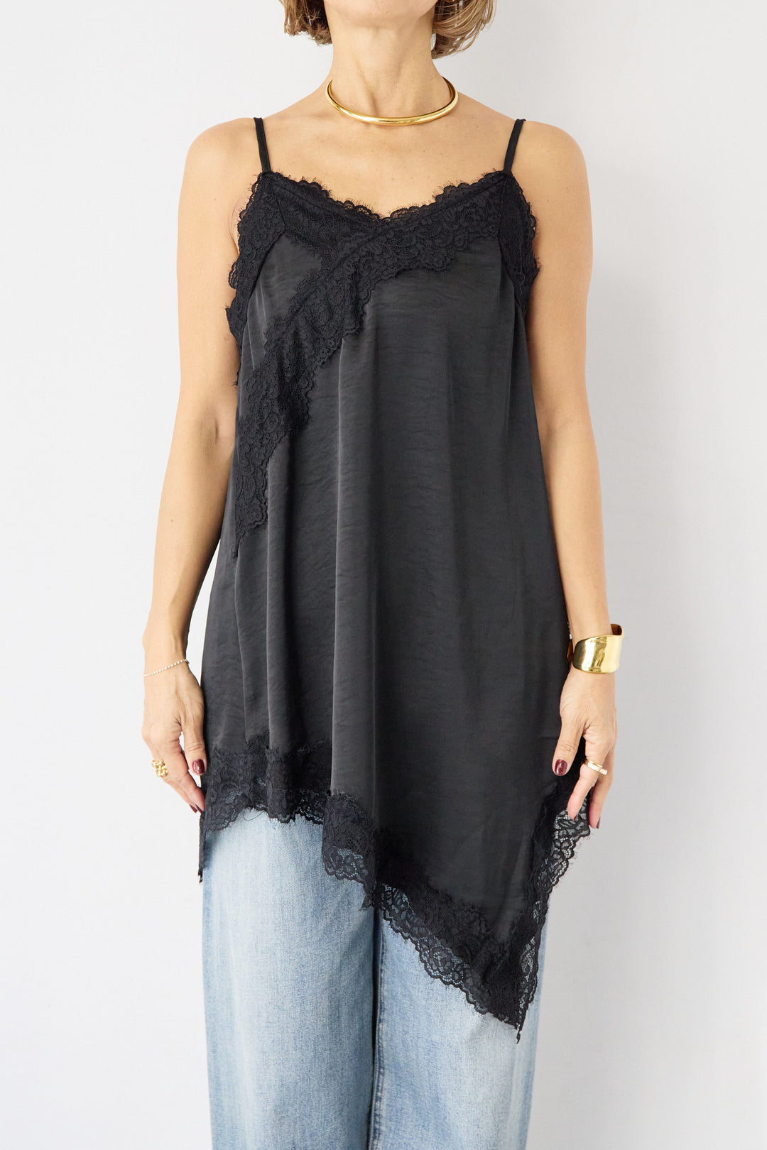 アシメレースキャミソール