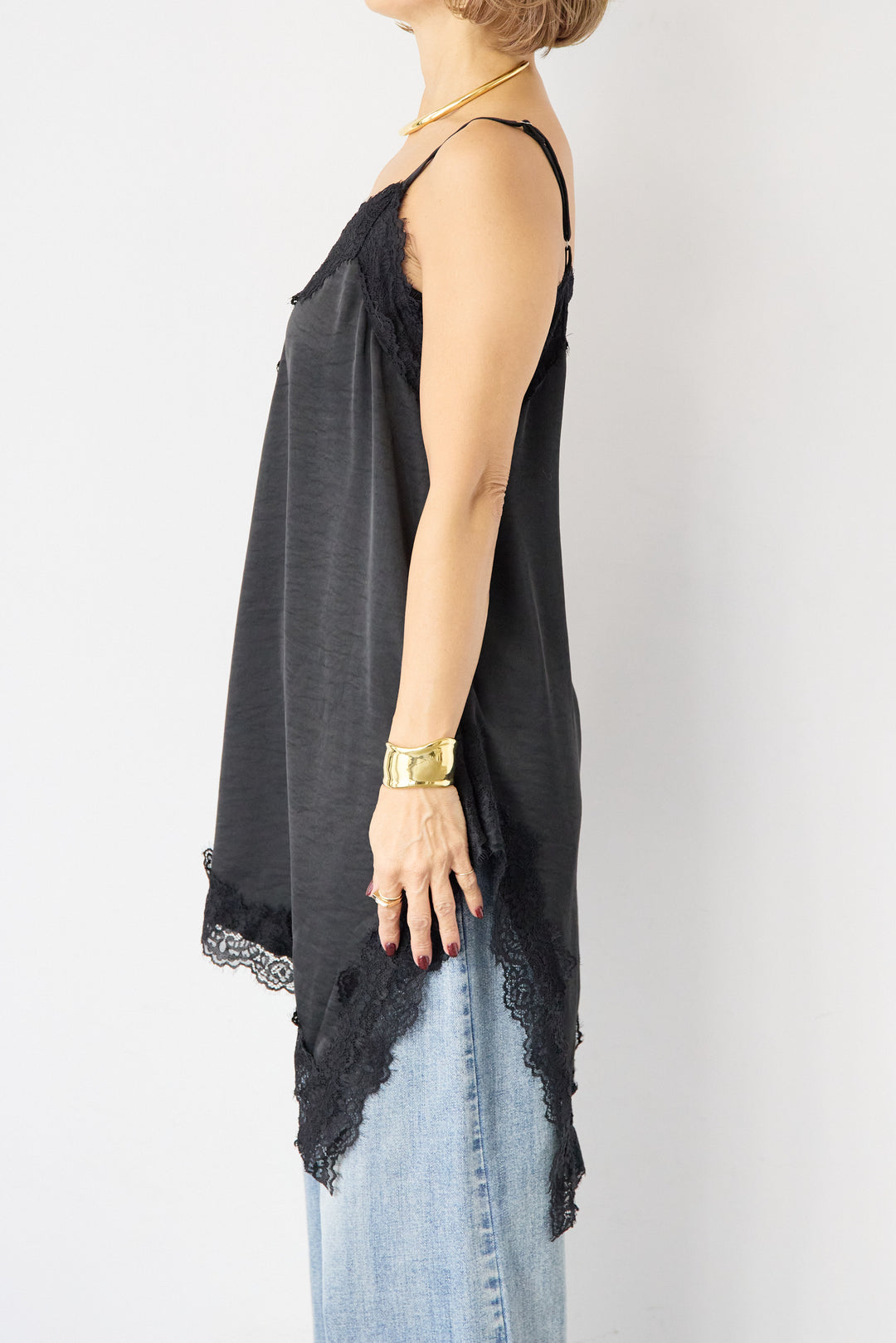 アシメレースキャミソール