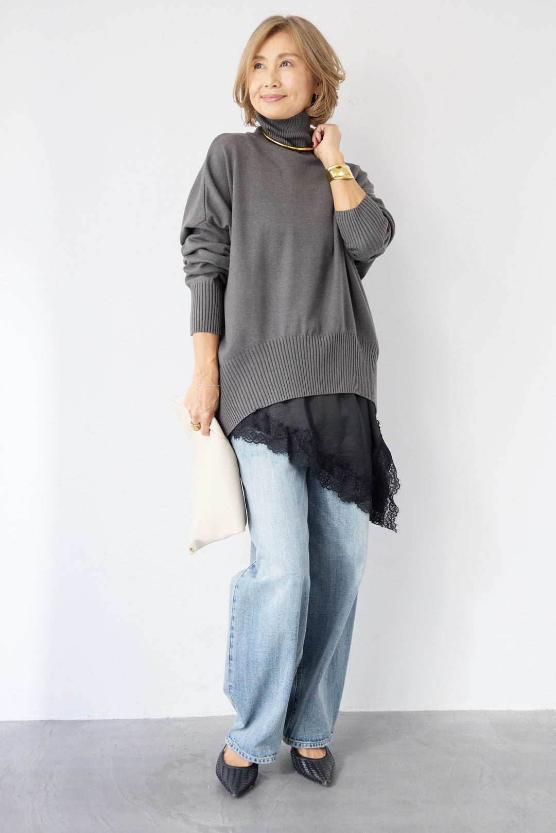 アシメレースキャミソール