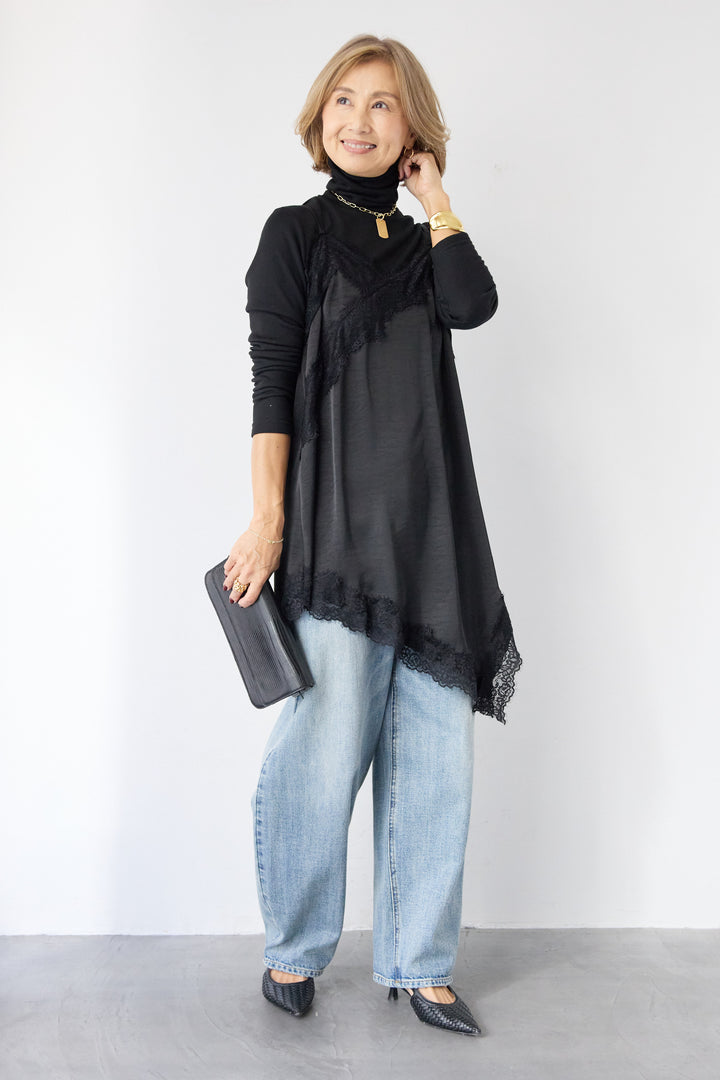 アシメレースキャミソール