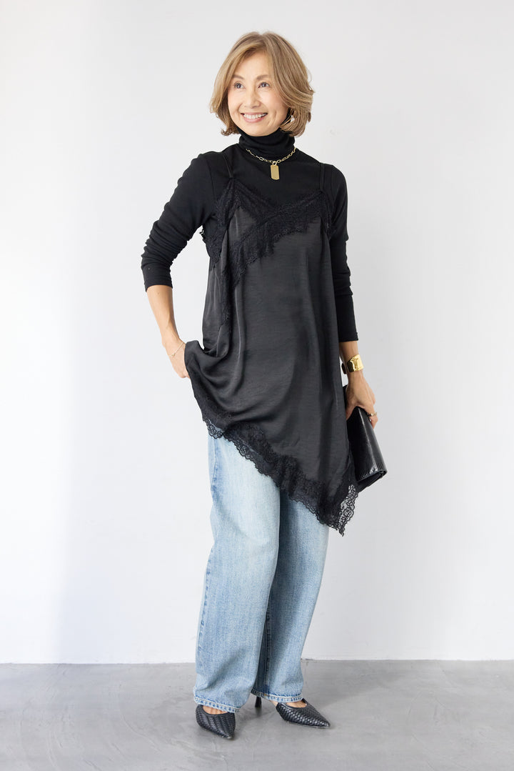 アシメレースキャミソール