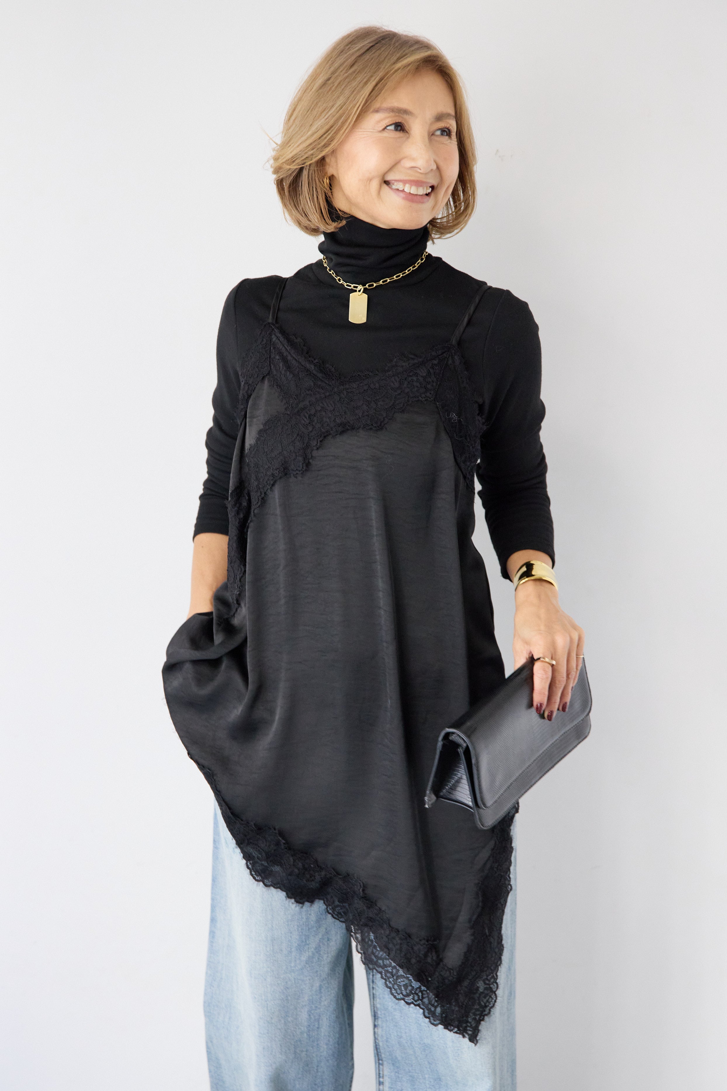 PLUS OTO.HA.×REIKO ABE カップ付きキャミソールワンピース PLUS OTO.HA.×REIKO ABE カップ付きキャミソールワンピース PLUS OTO