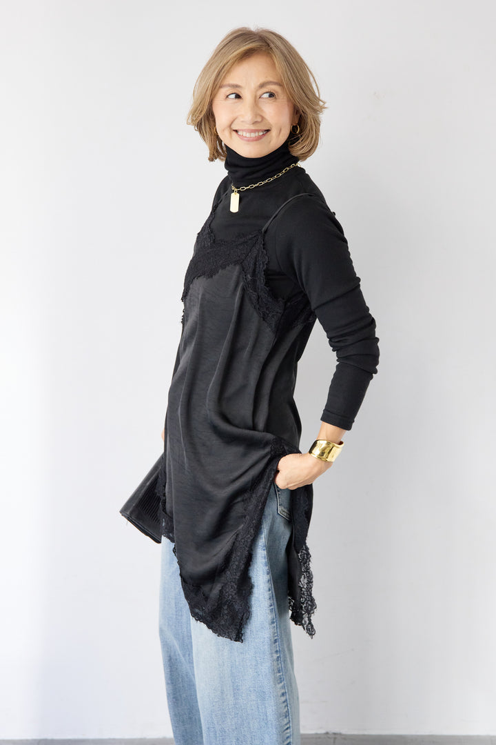 アシメレースキャミソール