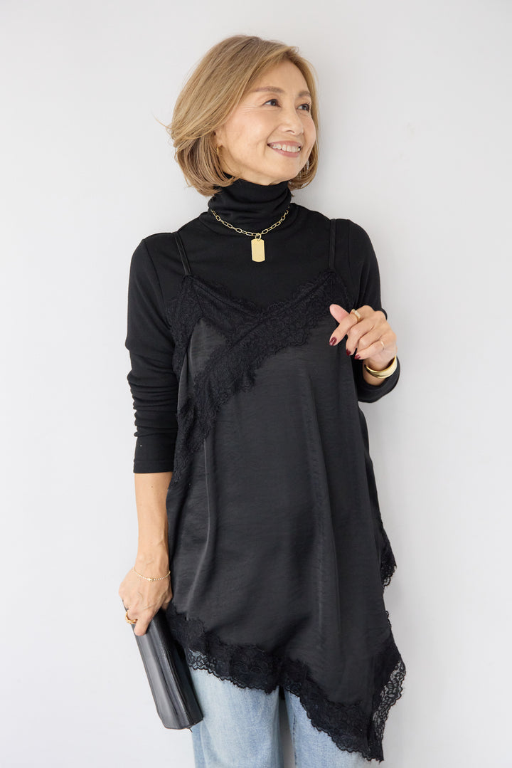 アシメレースキャミソール