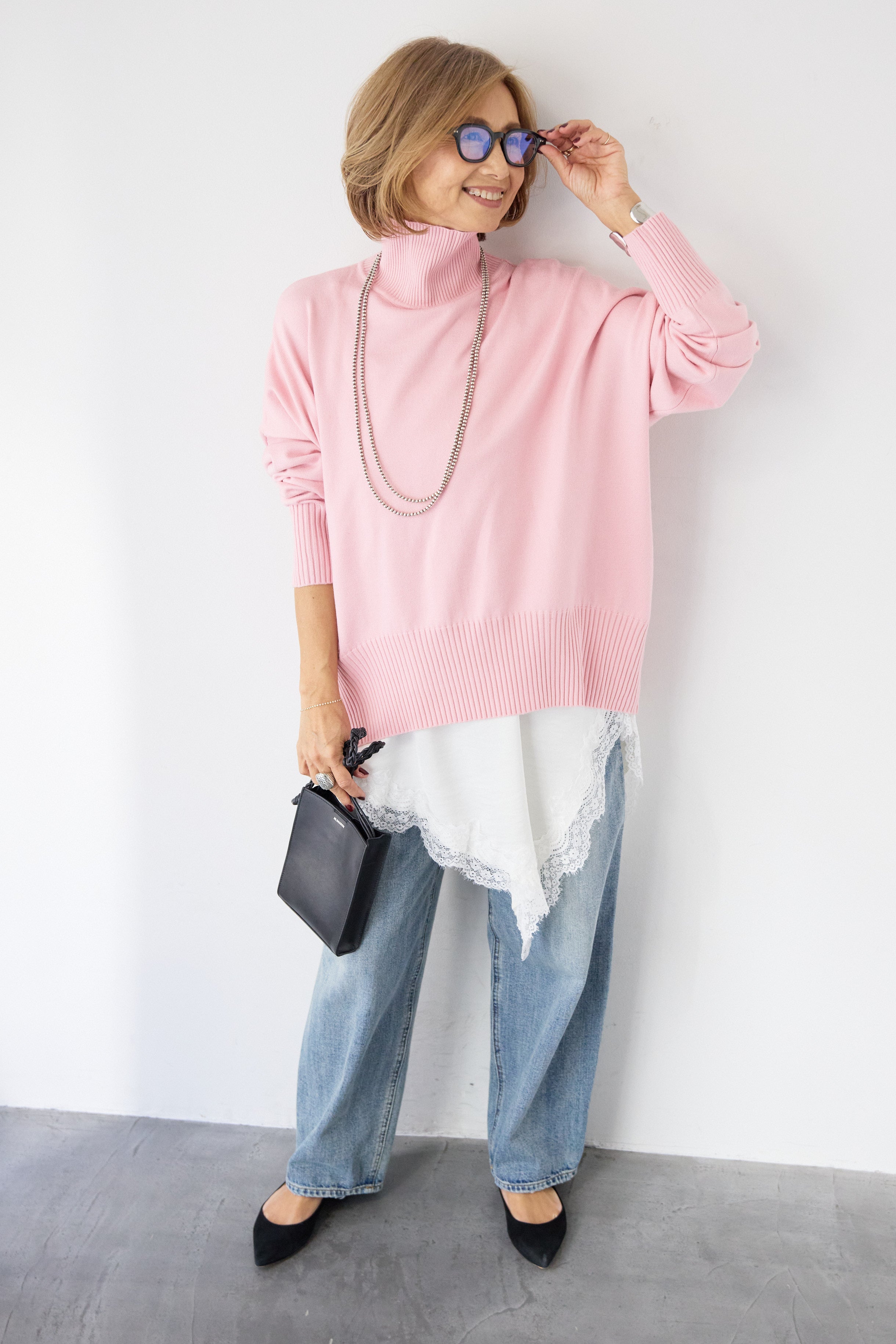 ゆるシルエットタートルネックニット – plusotoha