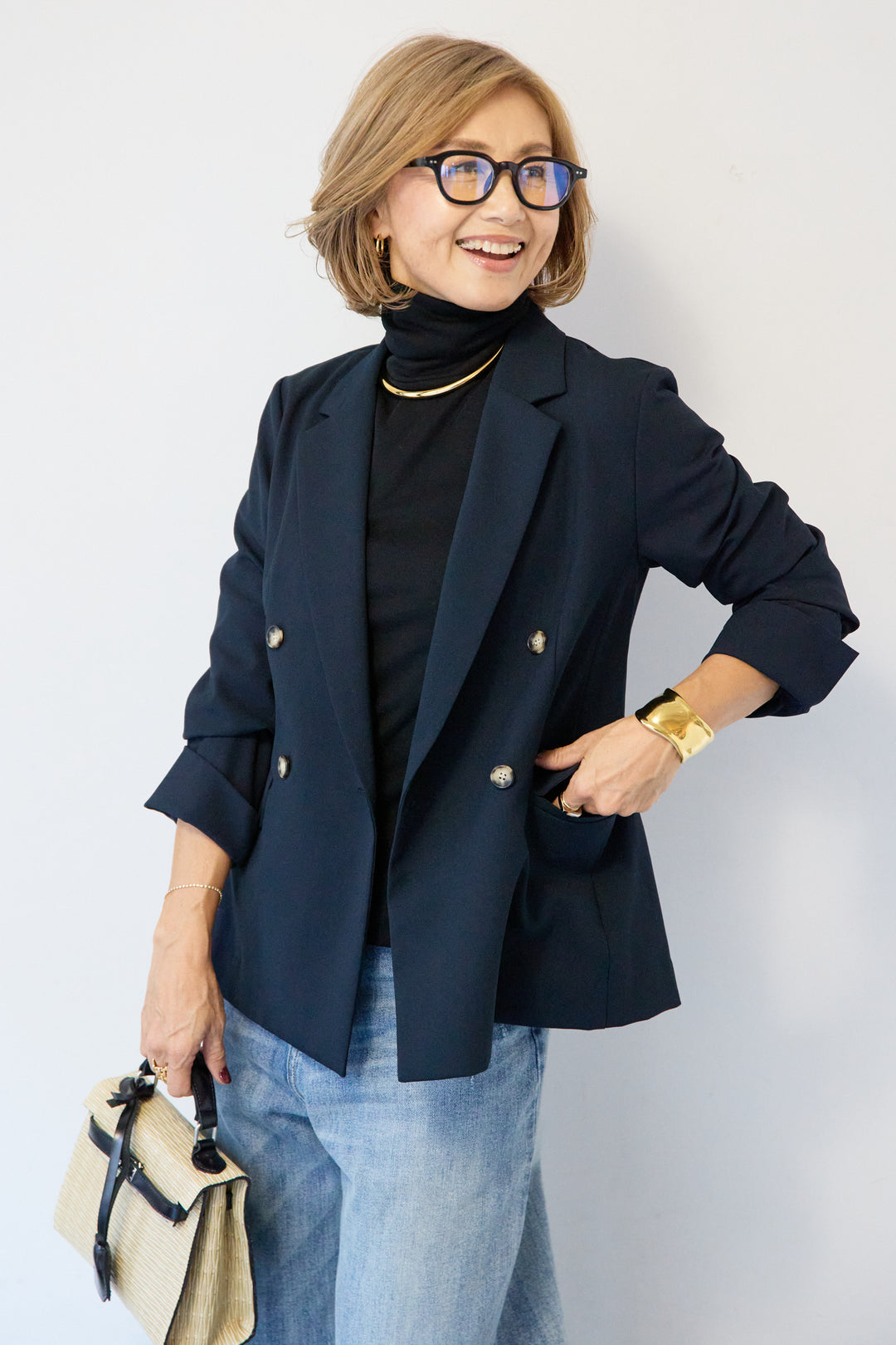 【REIKOコラボ】メタルボタンダブルジャケット