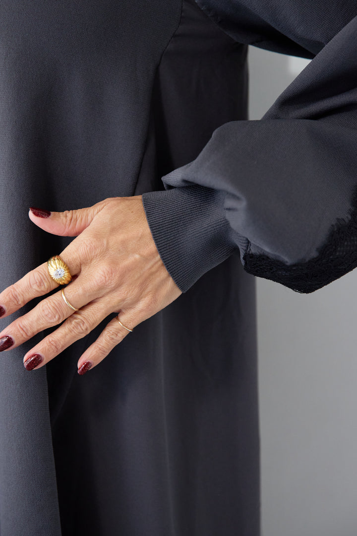 バックレース・ロングワンピース