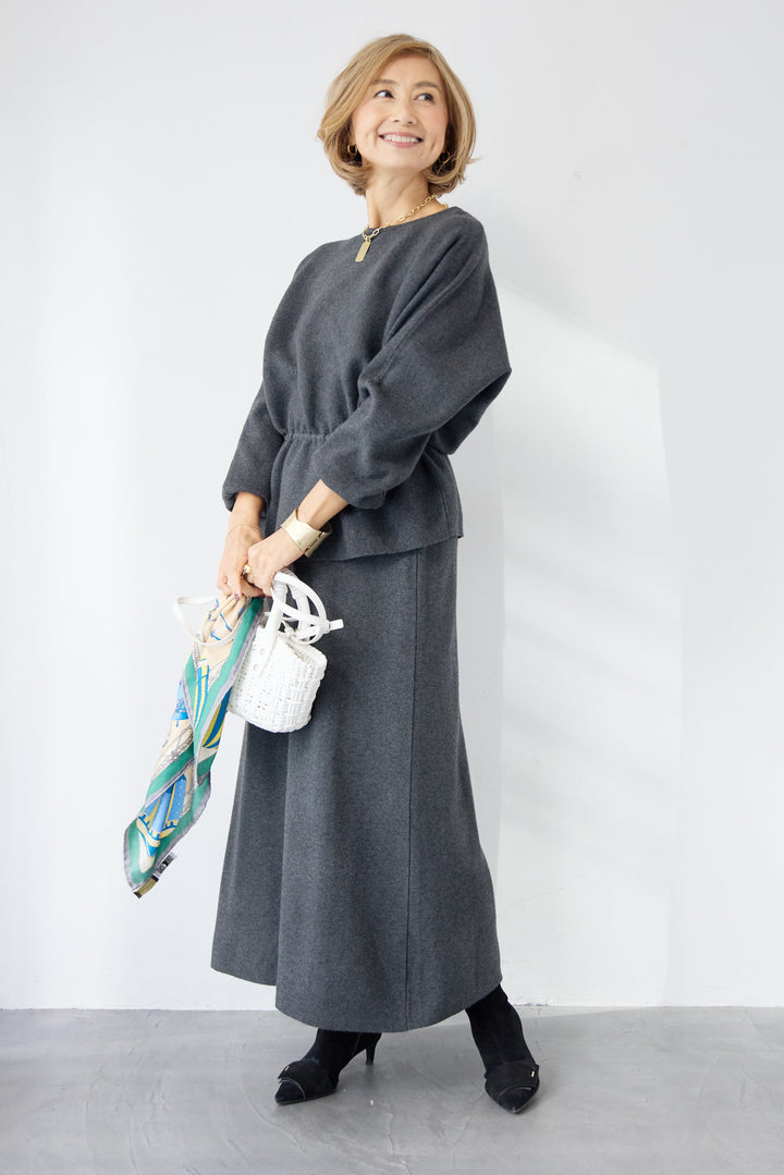 ウエストマーク・ペプラムセットアップ