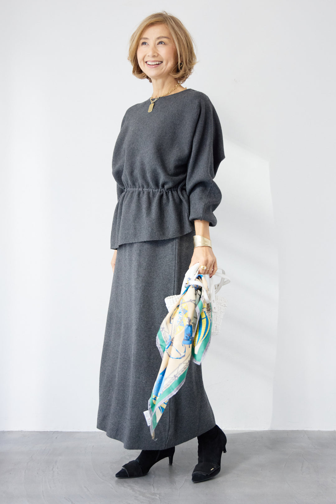 ウエストマーク・ペプラムセットアップ