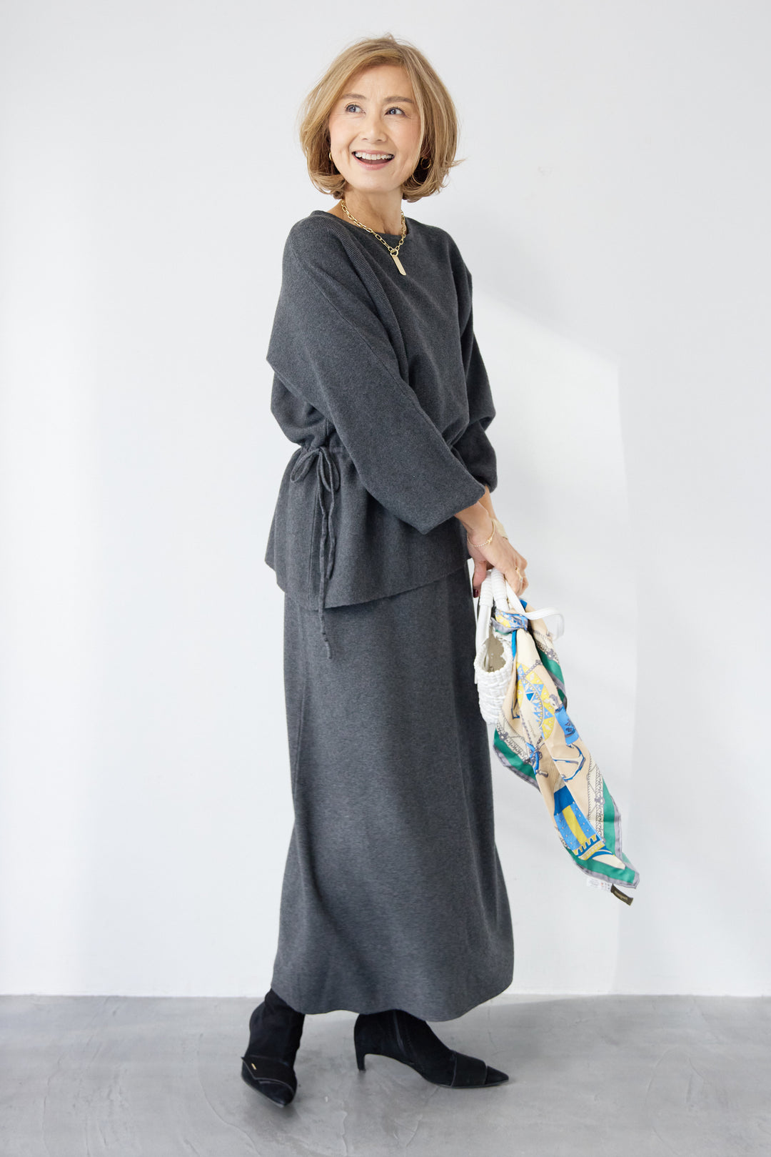 ウエストマーク・ペプラムセットアップ