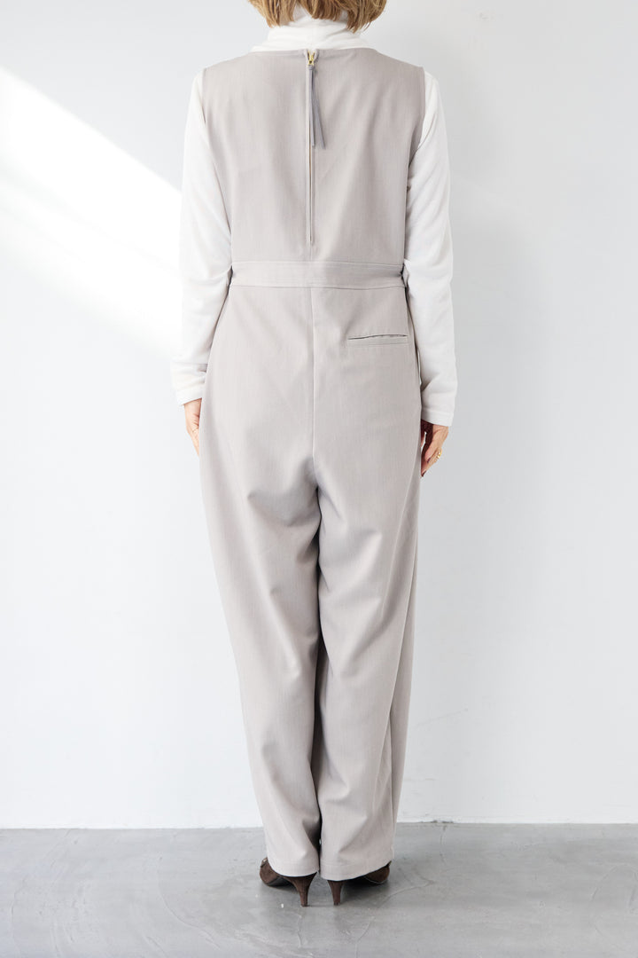 ウエストタブ・フロントタックサロペット