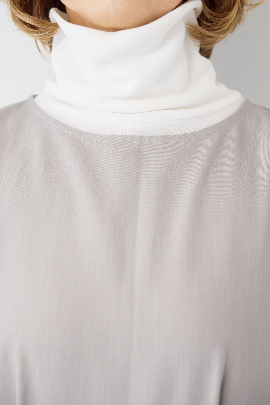 [SET]ウエストタブ・フロントタックサロペット+ふんわり裏起毛タートルネック(2set)