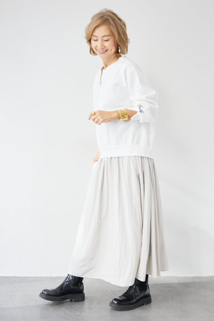 ハーフジップドッキングワンピース