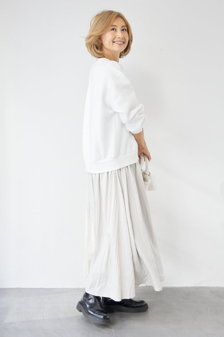 ハーフジップドッキングワンピース