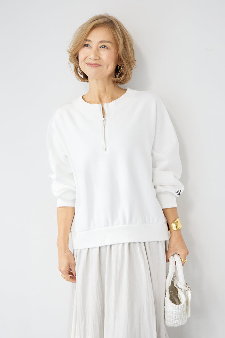 ハーフジップドッキングワンピース