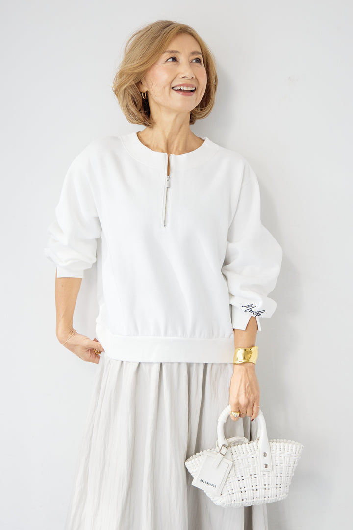 ハーフジップドッキングワンピース